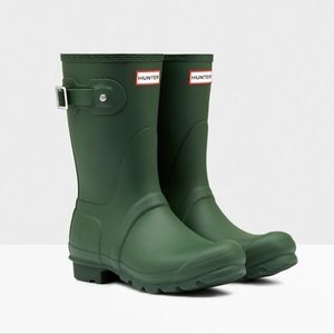 Hunter Boots in green
